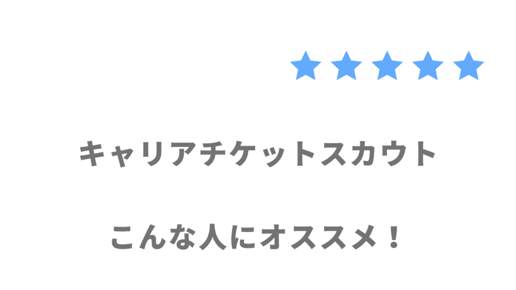 キャリアチケットスカウトがおすすめな人