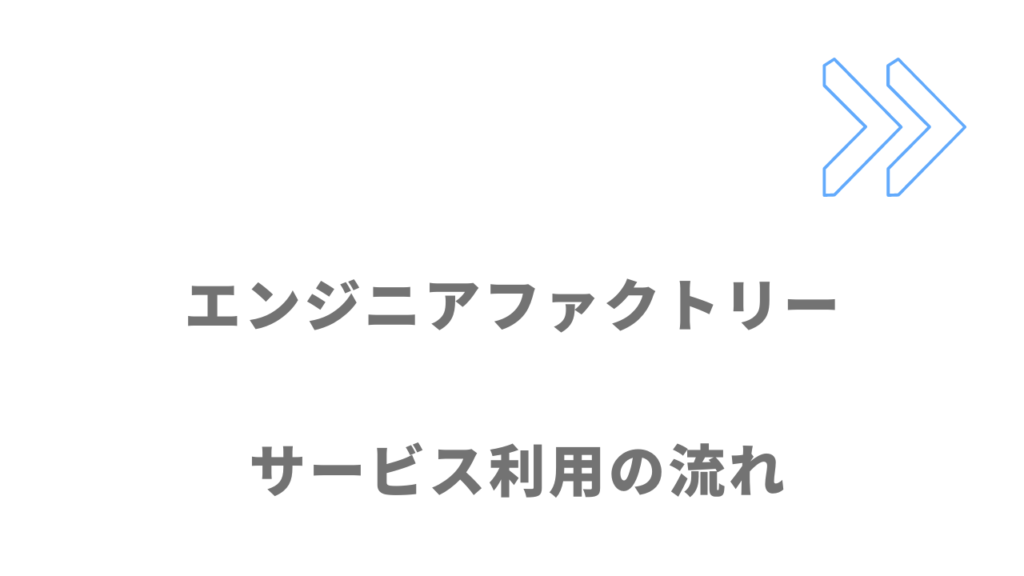 エンジニアファクトリーのサービスの流れ