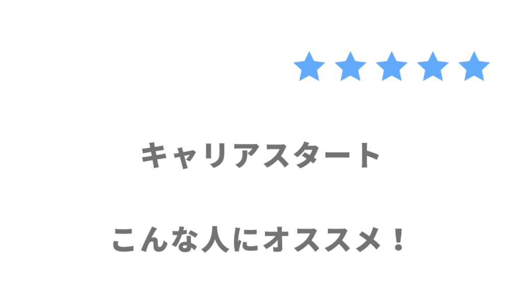 キャリアスタートがおすすめな人