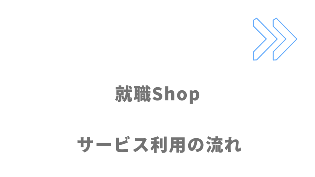 就職Shopのサービスの流れ