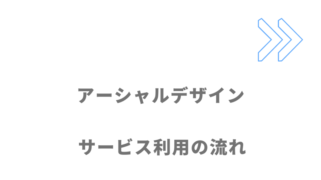 アーシャルデザインのサービスの流れ