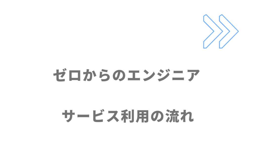 ゼロからのエンジニアのサービスの流れ