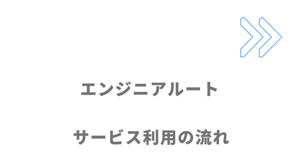 エンジニアルートのサービスの流れ