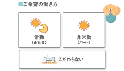 希望の働き方を選択