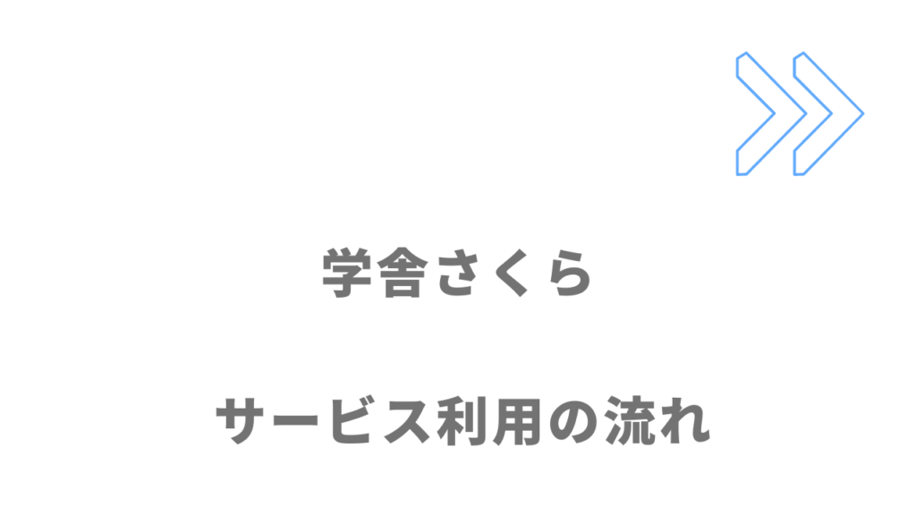 学舎さくらのサービスの流れ