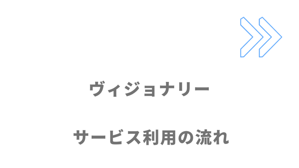 ヴィジョナリーのサービスの流れ