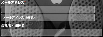 メールアドレス・会社名を入力