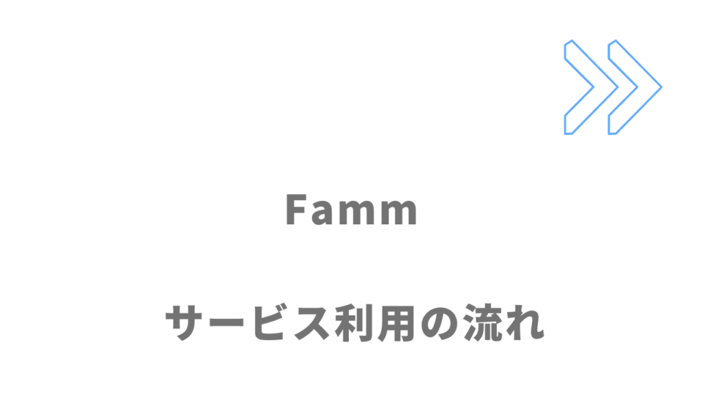 Fammのサービスの流れ