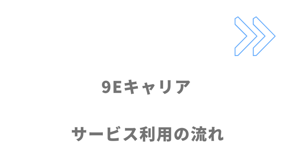 9Eキャリアのサービスの流れ