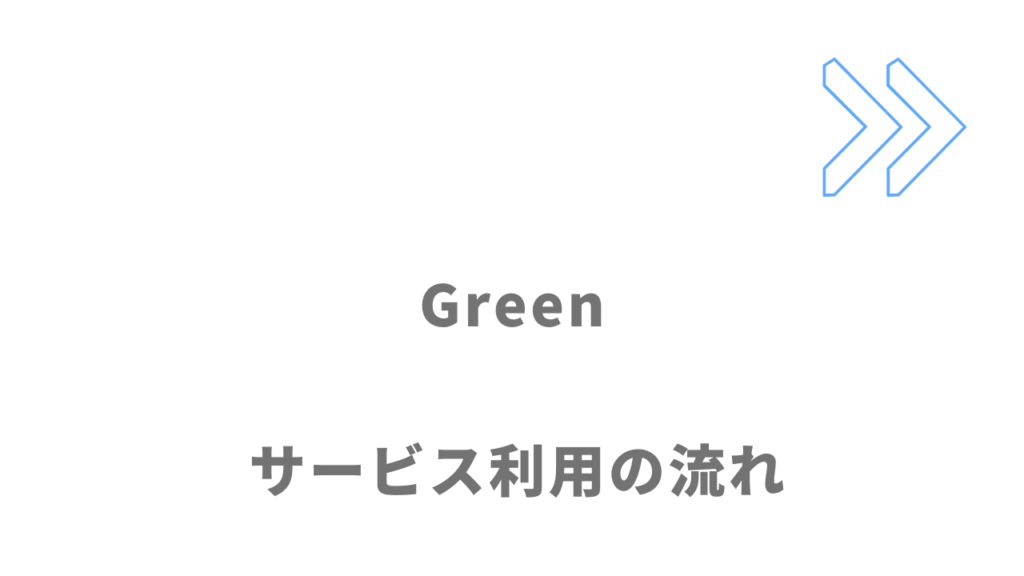 Greenのサービスの流れ