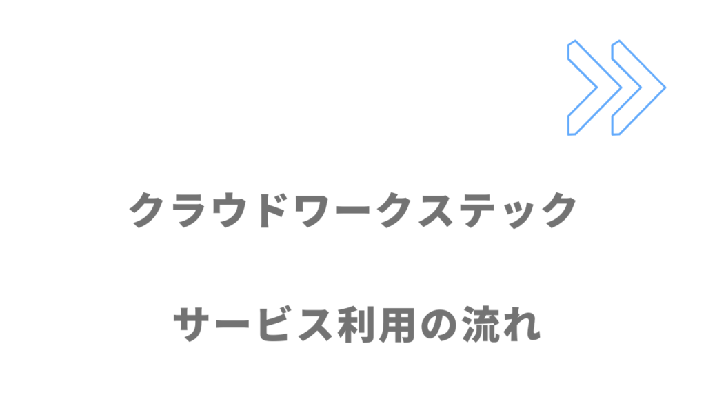 クラウドワークステックのサービスの流れ