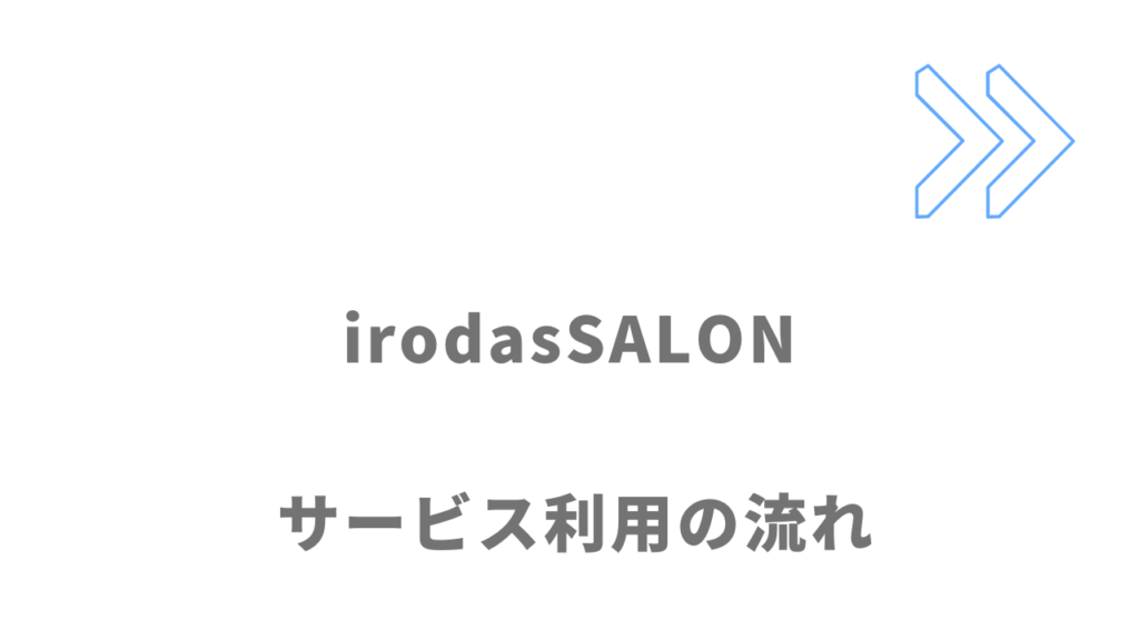 irodasSALONのサービスの流れ