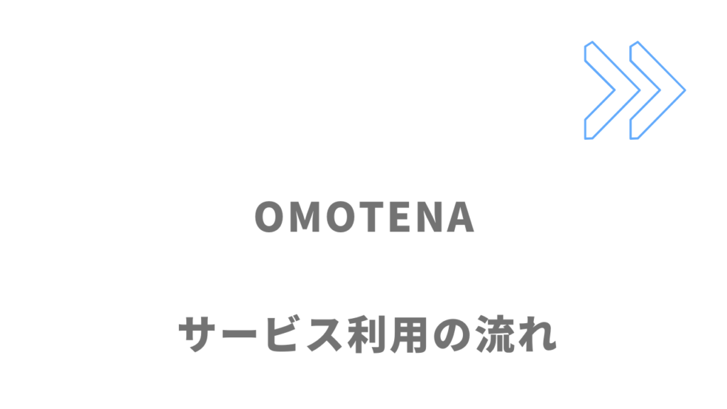 OMOTENAのサービスの流れ