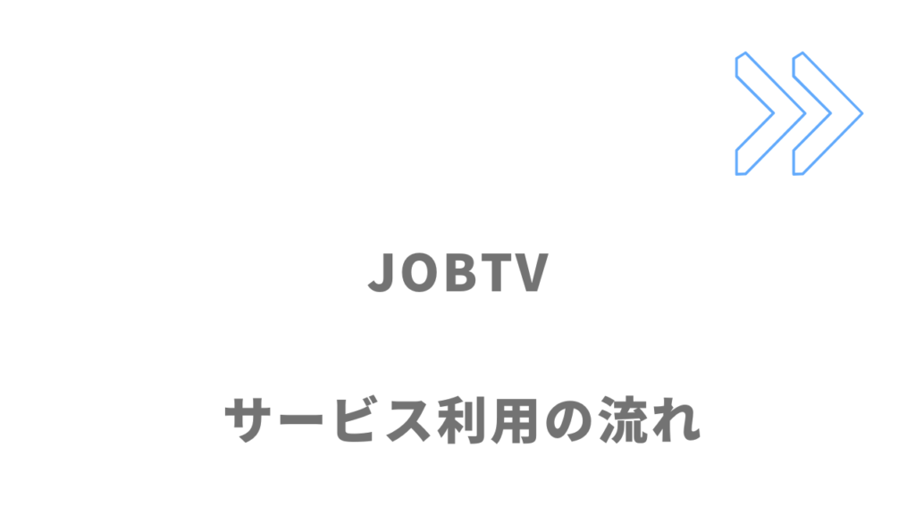 JOBTVのサービスの流れ