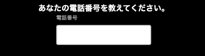 電話番号を入力