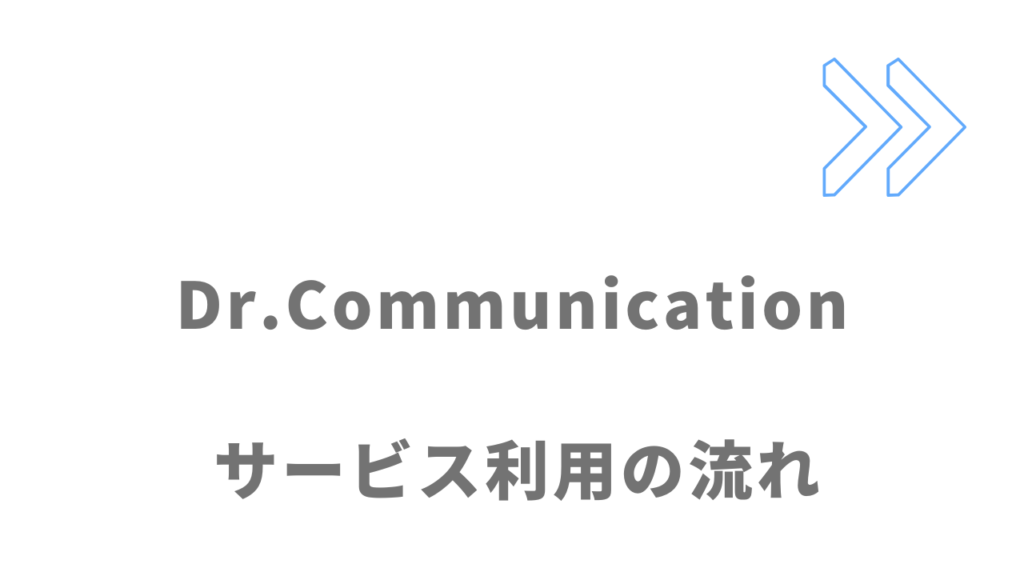 Dr.Communicationのサービスの流れ