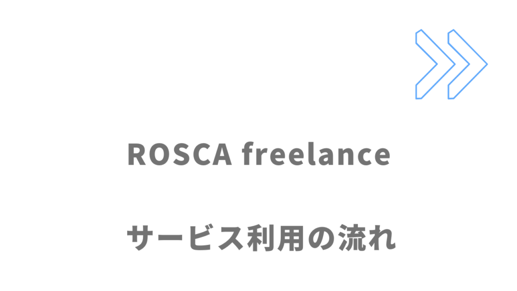 ROSCA freelanceのサービスの流れ