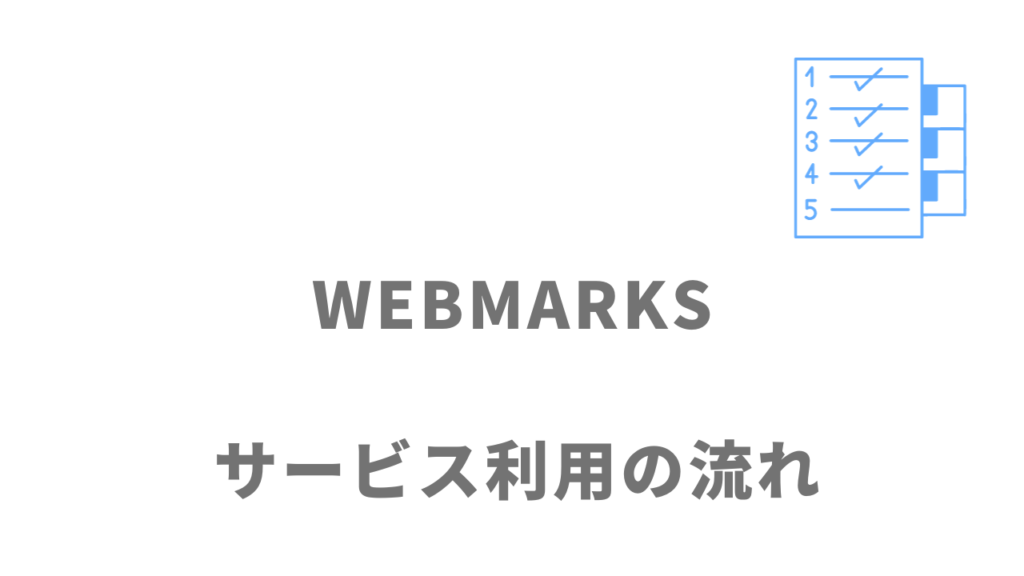 WEBMARKSのサービスの流れ