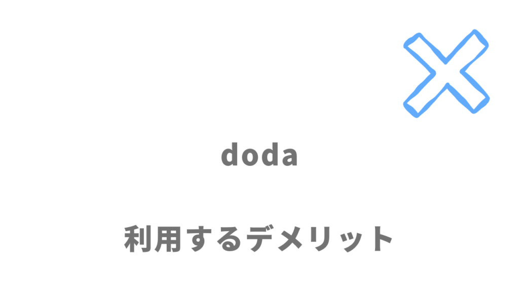 dodaのデメリット