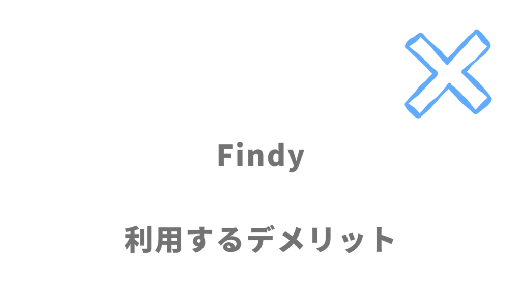 Findyのデメリット