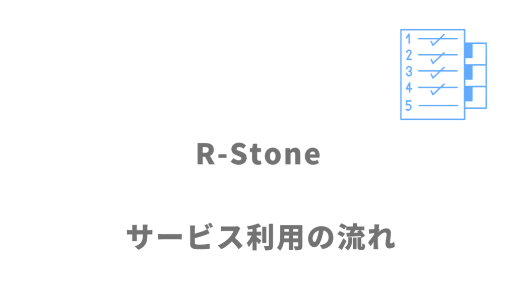 R-Stone（アールストーン）のサービスの流れ