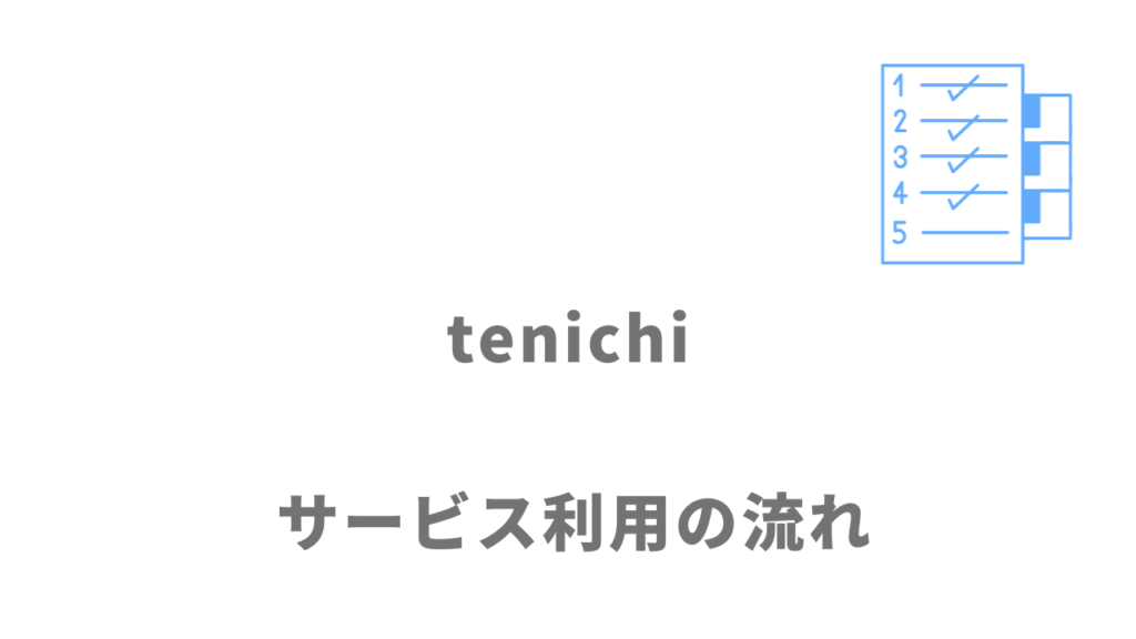 tenichi(テンイチ)のサービスの流れ