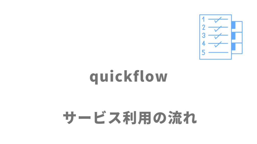 quickflowのサービスの流れ