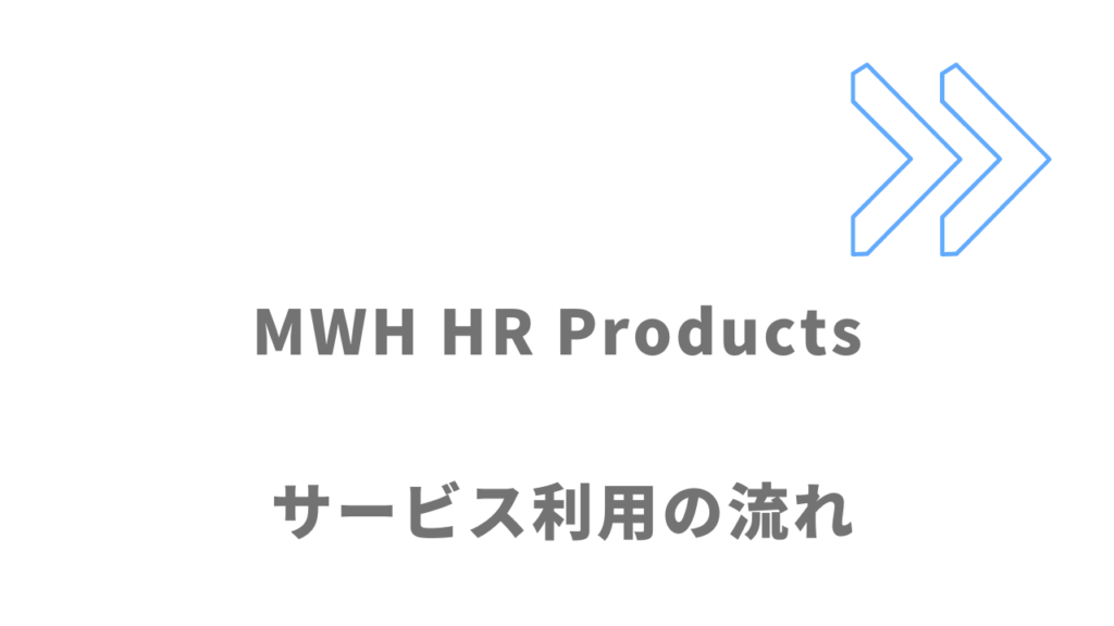 MWH HR Productsのサービスの流れ