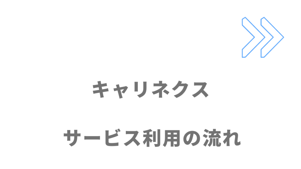 キャリネクスのサービスの流れ