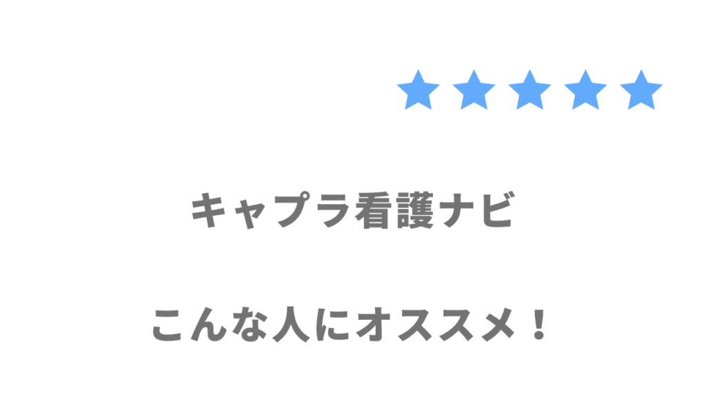 キャプラ看護ナビの利用がおすすめな人